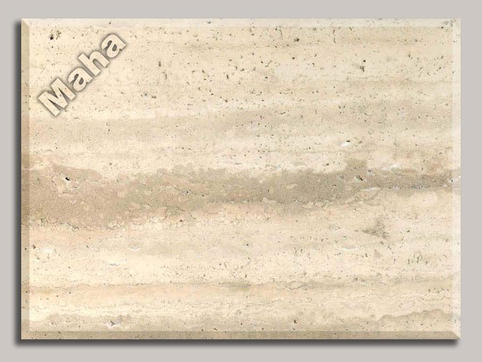 202-1 Wavy unfilled cream travertine